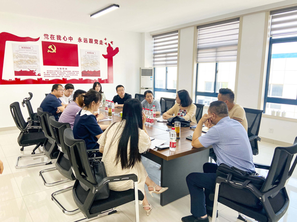 市委組織部領(lǐng)導蒞臨我司實地調(diào)研企業(yè)黨建工作建設(shè)